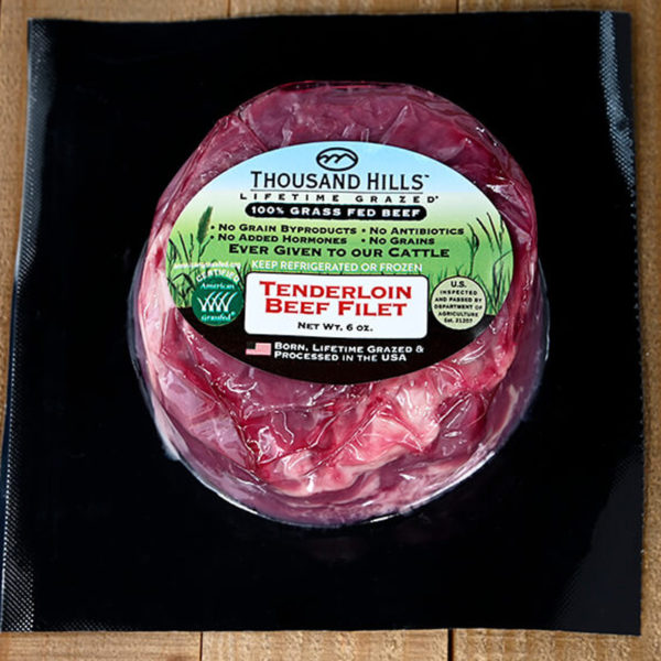Tenderloin Beef Filet in Package from Thousand Hills