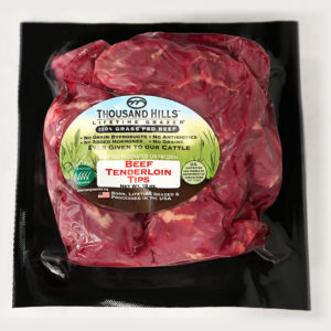 Thousand Hills Beef Tenderloin Tips 12oz – Package